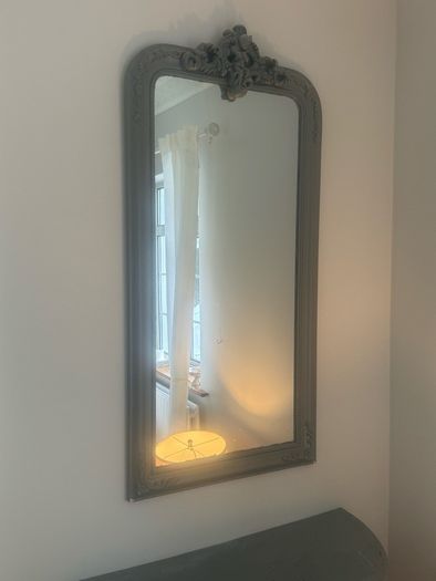 hall table and mirror