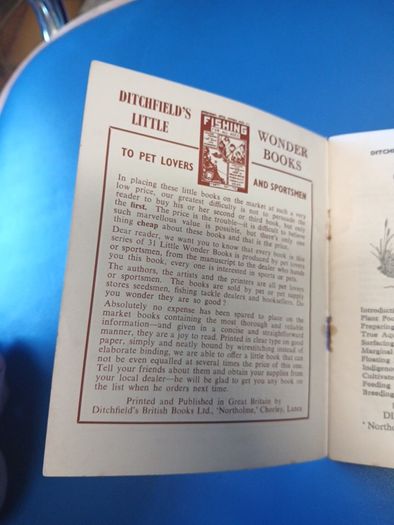 Vintage Garden Pond booklet