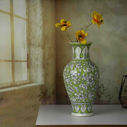 Handmade and Hand Painted Ceramic Flower Vase | Warehouse Clearance | Massive Discount | Bargain price