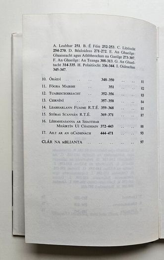 Clar Saothair - Mairtin O Cadhain - Irish Language Book