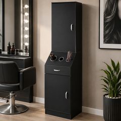 Salon Storage Cabinet Hair Stylist Station Set