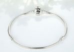 Pandora Style 'Love' Snake Chain Bracelet