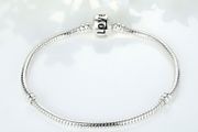 Pandora Style 'Love' Snake Chain Bracelet
