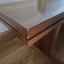 Large Solid Walnut Dining Table plus two benches Image 7