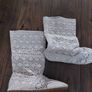 Cream crochet boots-uk7 Image 2