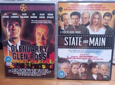 David Mamet Dvd Bundle Glengarry Glen Ross & State And Main Al Pacino Jack Lemmon