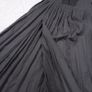 Zara Charcoal Dark Grey Pleated Corset-Style Strap Midi Dress Size L Image 6