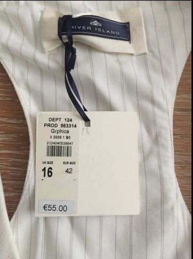 BNWT River Island Waistcoat Size 16