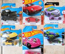 Hot Wheels 2025 Lot of 6 Mainline Cars (Porsche, Chevy, X-Raycers, Ghoul Mobile)