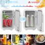 2 in 1 Mini Fridge, 8 Litre Fridge with Cooling and Heating Function, with LED Makeup Mirror, Suitable for Bedroom, Dormitories, Cars, Good Choice for Makeup and Storage of Cosmetics Image 2