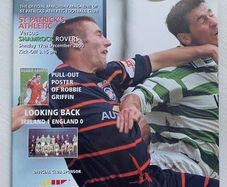 2000 St. Patrick's Athletics v Shamrock Rovers - League of Ireland Premier Division A4 Programme
