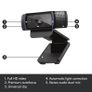 Logitech C920 HD Pro Stereo Audio Dual Mic Webcam Image 3