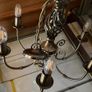 2 x brushed brass style  chandeliers Image 2