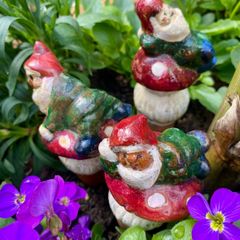 Leprechaun plant watering stakes