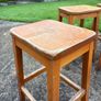 Vintage Lab stools with dished seats Image 4