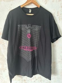 American Apparel Bikezkrieg Cycling Graphic T-Shirt Black XL