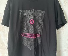 American Apparel Bikezkrieg Cycling Graphic T-Shirt Black XL