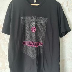 American Apparel Bikezkrieg Cycling Graphic T-Shirt Black XL