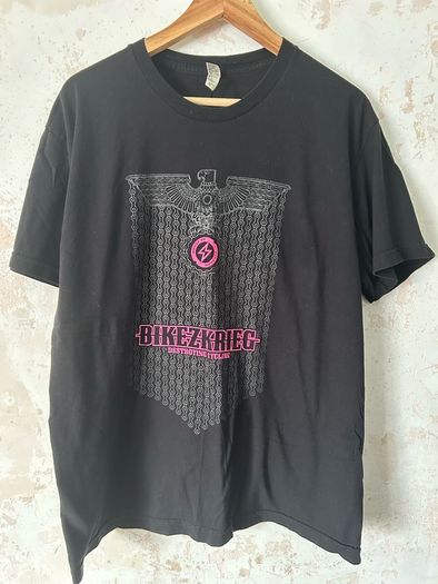 American Apparel Bikezkrieg Cycling Graphic T-Shirt Black XL