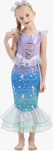 Mermaid girls costume 8-10 years old