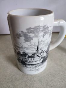 Vintage Porcelain  Altenkunstadt Germany Cityscape Skyline TANKER Stein Berlin