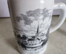 Vintage Porcelain  Altenkunstadt Germany Cityscape Skyline TANKER Stein Berlin