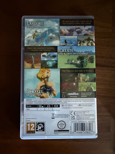 Nintendo Switch Game Bundle - Zelda TOTK + Super Mario Odyssey