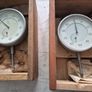 NEW USSR dial indicator 0-25mm 0.01mm in Wooden Box Image 3