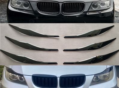 BMW 3 Series E90 E91 Headlights Eyebrows Brand New