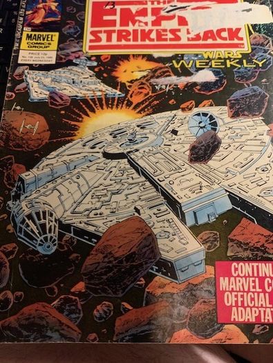 Starwars The Empire Strikes Back Weekly, Marvel Comic 1980 Issues , 123,-126 and 128