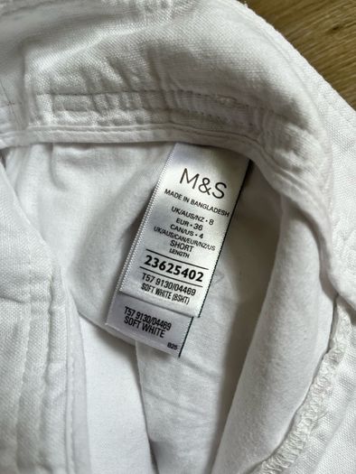 M&S linen trousers uk8