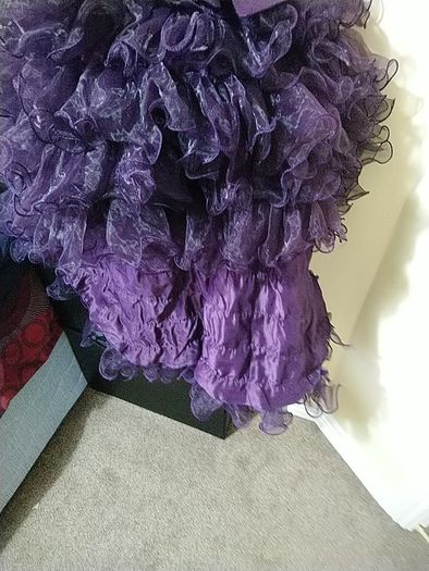 plum beautiful tail dress