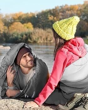 NEW SALE | Sleeping Bag Camping Sleep Bags: Sportneer Warm Sleeping Bags for Single Adults 3-4 Season Waterproof Lightweight Large Ultralight suit for Adult Man Fishing Travel Outdoor