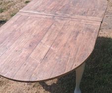 Old table with rich pine top