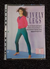 Vintage Clothes Patterns : " Lively Legs  "  and   " Sharp Dresser " : 1980s