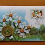 Cuba Coin stamp cover Bidens Pilosa herb flower 1997 Image 2