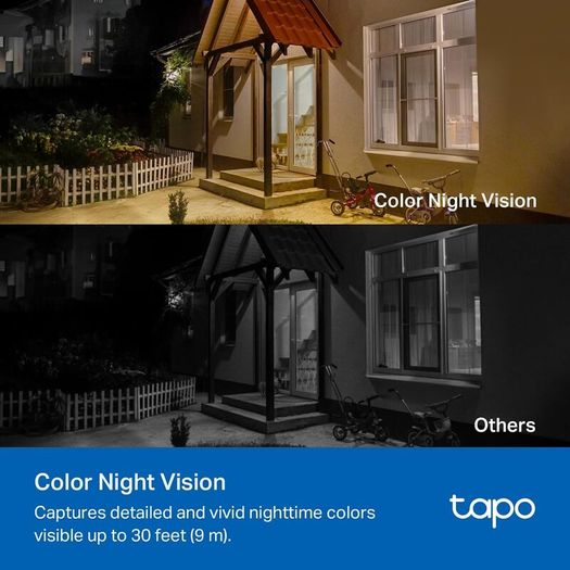 Battery Solar Security Camera Outdoor, Maintenance-free, Colour Night Vision, Outdoor Camera No Monthly Fee, Smart Person Detection