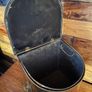 1970s solid  brass fireside container Image 4