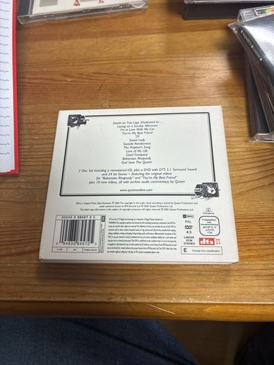 Queen - A Night At The Opera Cd and DVD