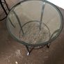 2 Side/End Table in black with glass top. Image 3