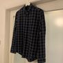 Zara Mens Navy Check/Tartan Shirt Image 3
