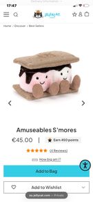 New Jellycat Amuseables S'mores