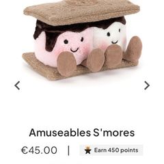 New Jellycat Amuseables S'mores
