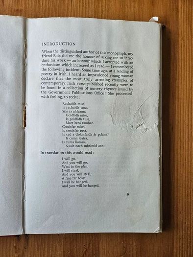 An Ascendancy Of The Heart. By Robrt O'driscoll. Introduction By Maire Cruise O'brien. Hardback Edition In Poor Condition.  See Photos For Same.