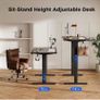 Electric Standing Desk, 100 x 60 cm Height Adjustable Sit Stand Desk Image 6