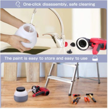 800W Electric Spray Gun 1300ML Large Capacity High Power Paint Sprayer 3 Nozzle Sizes Adjustable