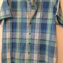 New blue check short sleeves shirt tag attached Image 2