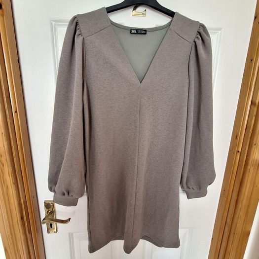 Khaki Green Zara Dress - S