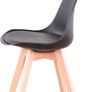 Set of 4 Dining Room Chairs with Solid Beech Legs, Kitchen Chairs, Upholstered Chairs with Backrest, Living Room Chairs, Office Chairs, Image 3