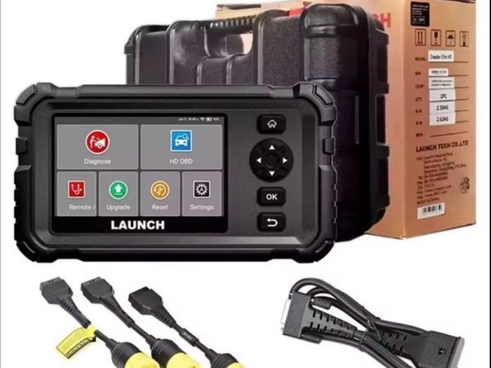 LAUNCH CRP129 HD 24v Heavy Duty Scanner Full System Diesel Truck tractors , diggers , Diagnostic Tool with 7 Resets DPF Oil Reset Injector Coding